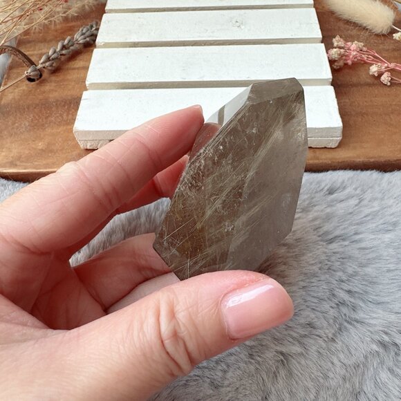 Gorgeous Rutilated Quartz Free Form - Picture 2 of 7